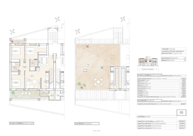 Bungalow de 3 habitaciones en Hondón de las Nieves en venta - 215.000 € (Ref: 8659615)