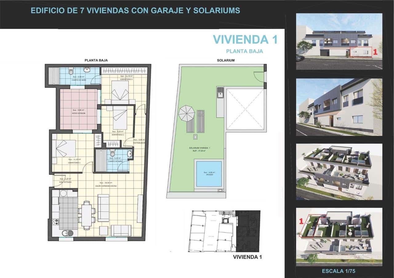 3 soverom Leilighet til salgs i Pilar de la Horadada - € 229 000 (Ref: 8759918)