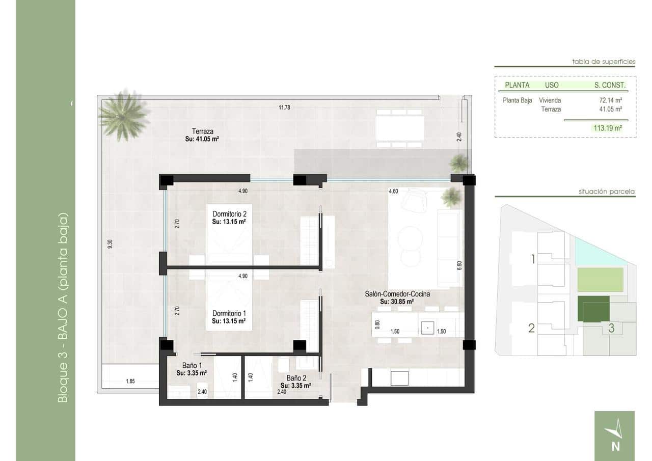 2 soverom Leilighet til salgs i San Pedro del Pinatar med svømmebasseng - € 299 000 (Ref: 8894666)