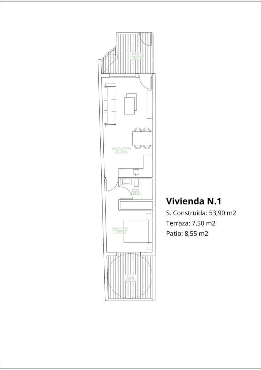 1 soverom Villa til salgs i San Pedro del Pinatar med svømmebasseng - € 179 900 (Ref: 8950813)