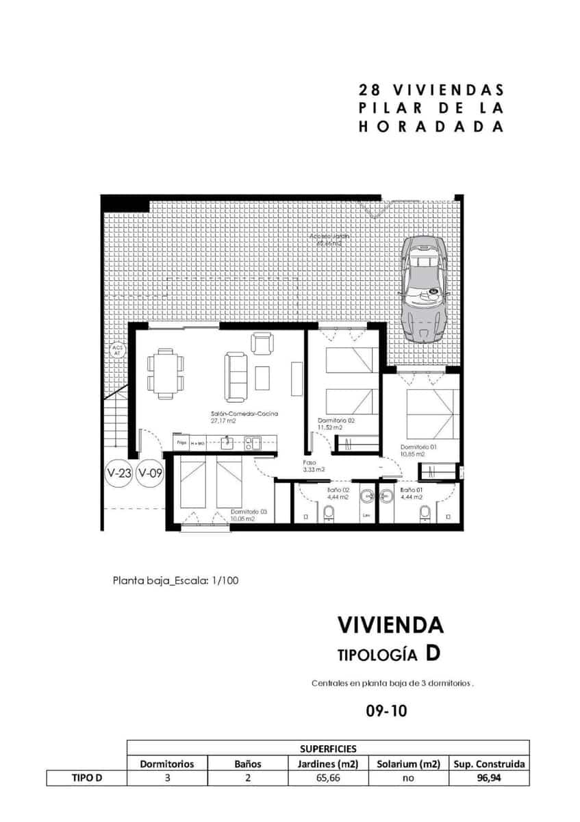 Chalet de 3 habitaciones en Pilar de la Horadada en venta con piscina - 285.000 € (Ref: 8973188)