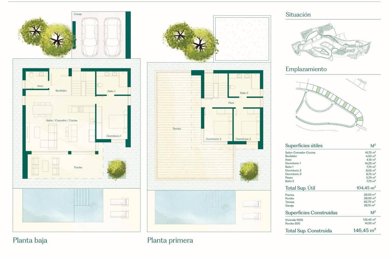 3 Zimmer Villa zu verkaufen in Fuente Alamo de Murcia mit Pool - 475.420 € (Ref: 9040474)