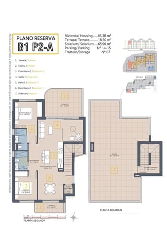 3 makuuhuone Kattohuoneisto myytävänä paikassa Centro, Los Alcázares mukana uima-altaan - 419 900 € (Ref: 9292200)