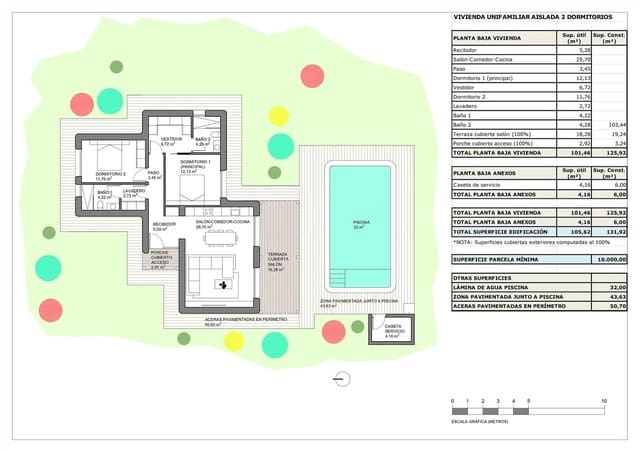 Chalet de 2 habitaciones en Pinoso en venta con piscina - 363.000 € (Ref: 9301255)