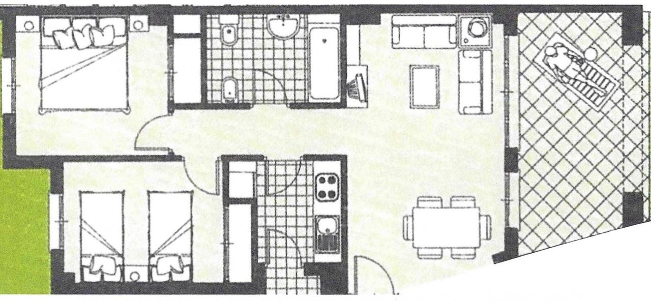 2 slaapkamer Appartement te koop in Sucina met zwembad - € 142.500 (Ref: 9393368)