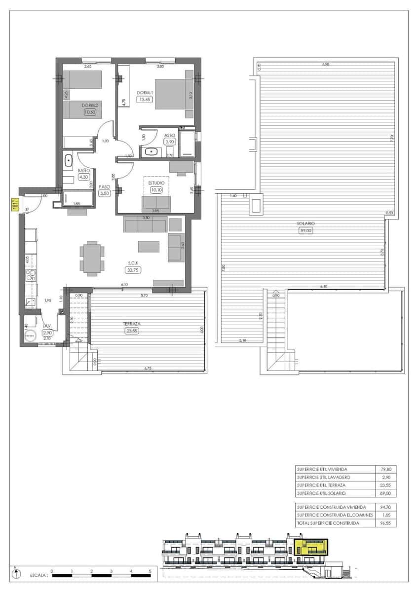 3 Zimmer Bungalow zu verkaufen in Algorfa mit Pool - 365.000 € (Ref: 9663681)