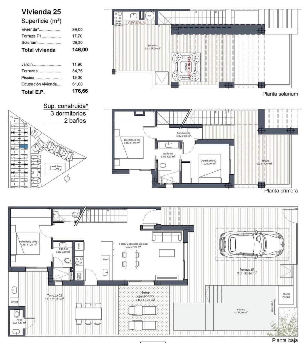 3 Zimmer Haus zu verkaufen in Los Alcazares mit Pool - 439.000 € (Ref: 9666213)