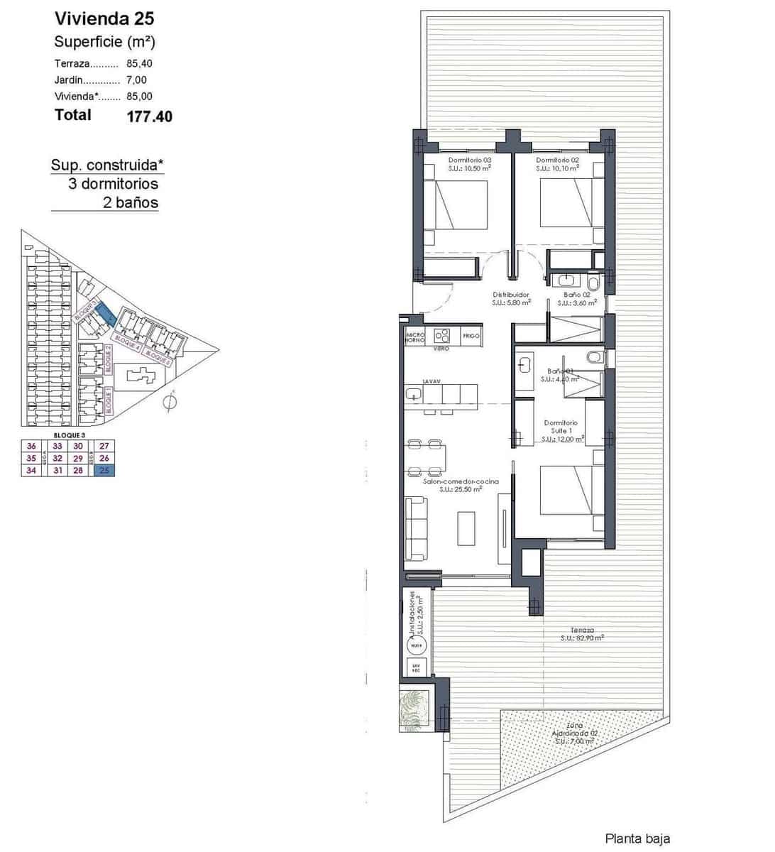 3 soveværelse Lejlighed til salg i Los Alcazares med swimmingpool - € 369.000 (Ref: 9666216)