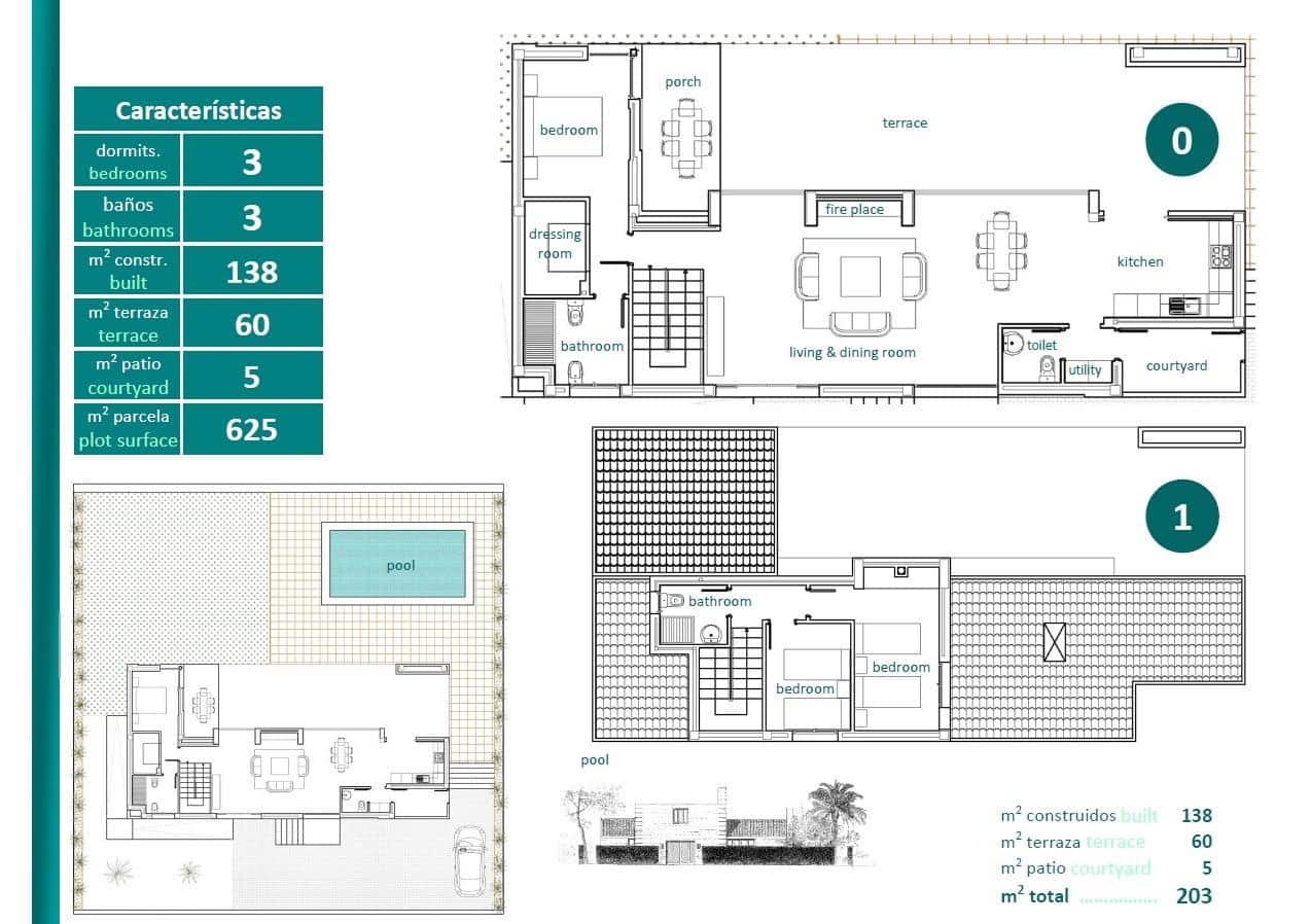 3 soverom Villa til salgs i Sucina med svømmebasseng - € 600 000 (Ref: 9772237)