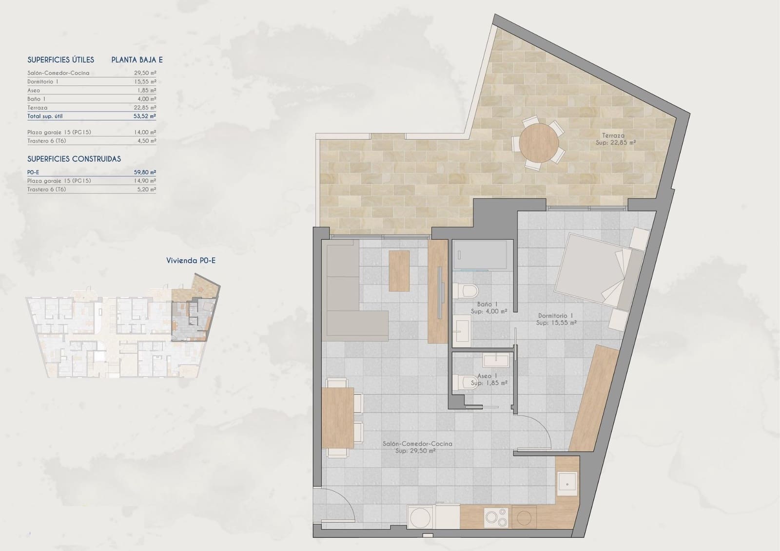 1 Zimmer Apartment zu verkaufen in Los Cuarteros mit Pool - 194.000 € (Ref: 9772359)