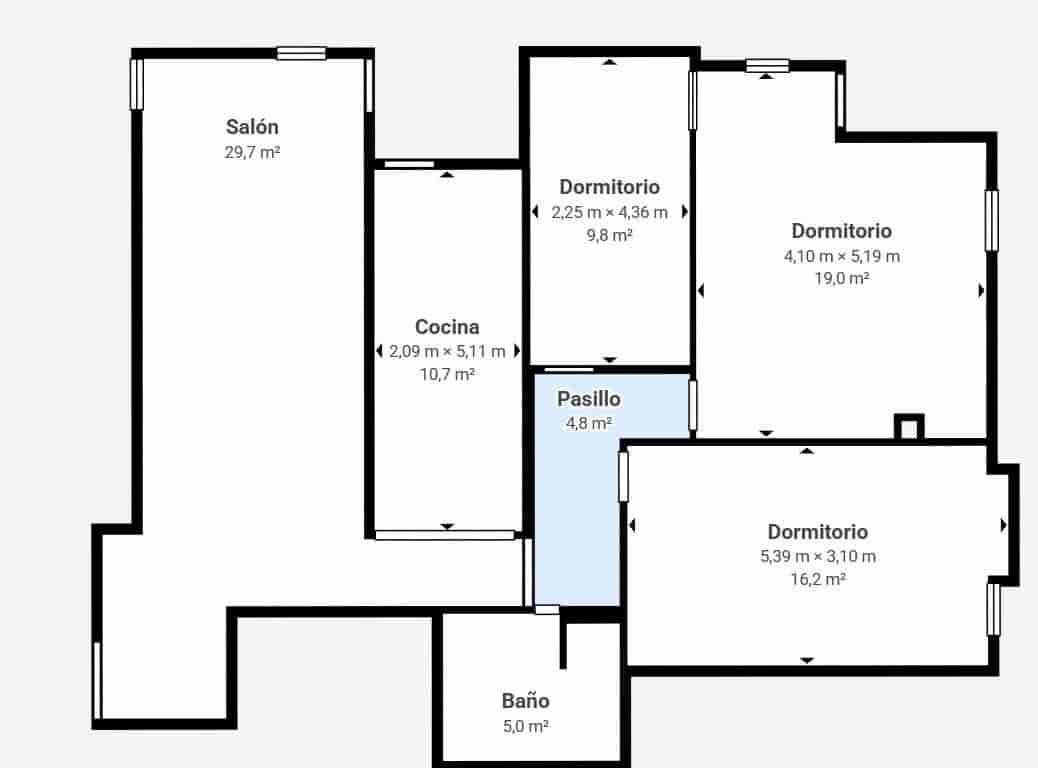 3 sypialnia Mieszkanie na sprzedaż w Segorbe - 189 000 € (Ref: 10035425)
