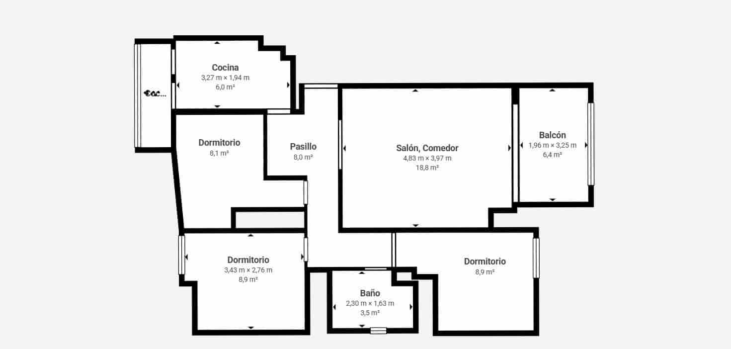 3 bedroom Flat for sale in Alicante / Alacant city with garage - € 120,000 (Ref: 10157975)