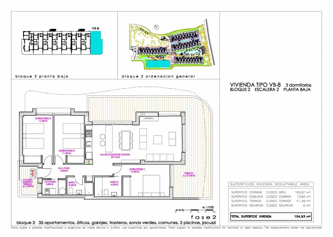 3 soverom Leilighet til salgs i Playa Flamenca med svømmebasseng - € 419 000 (Ref: 6475836)