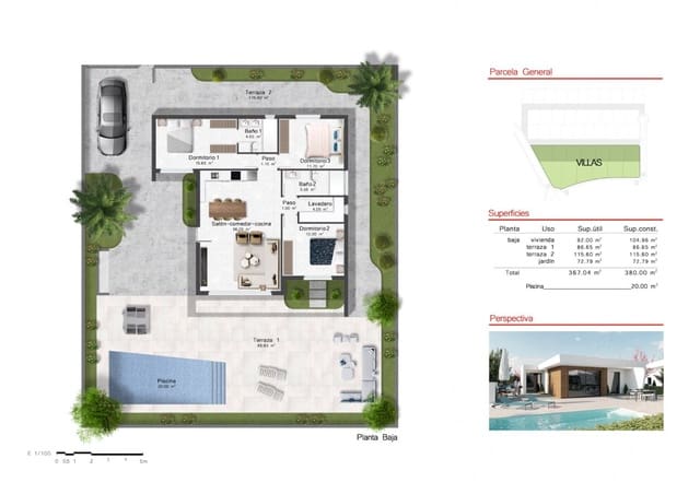 3 soverom Villa til salgs i Baños y Mendigo, Murcia by med svømmebasseng - € 465 900 (Ref: 6669683)