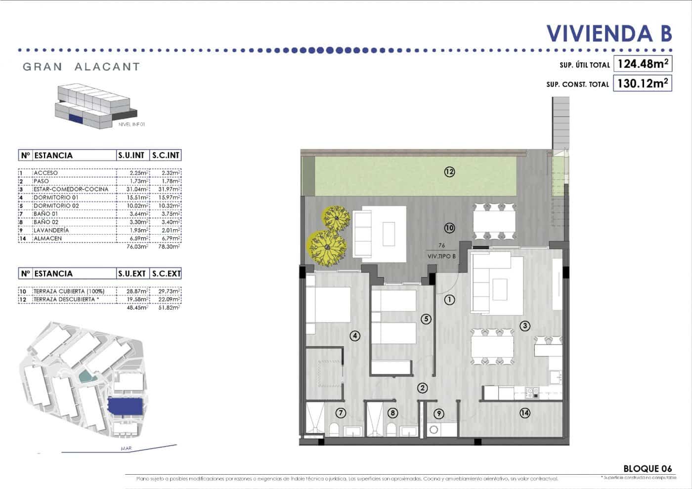 3 camera da letto Appartamento in vendita in Gran Alacant con piscina - 405.000 € (Rif: 6798390)