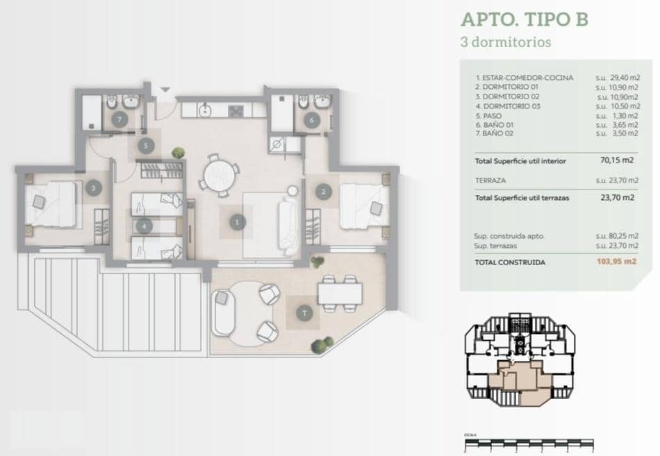 2 quarto Apartamento para venda em Calpe / Calp com piscina garagem - 430 000 € (Ref: 7594614)