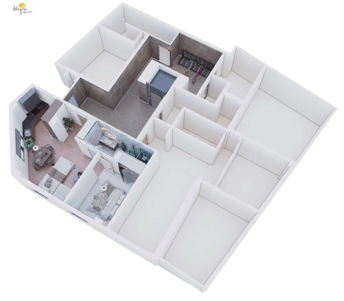 1 quarto Apartamento para venda em Alicante cidade - 172 900 € (Ref: 8568304)