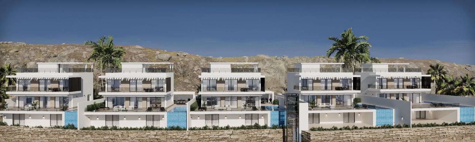 4 makuuhuone Huvila myytävänä paikassa Finestrat mukana uima-altaan 
autotalli - 2 500 000 € (Ref: 8595323)