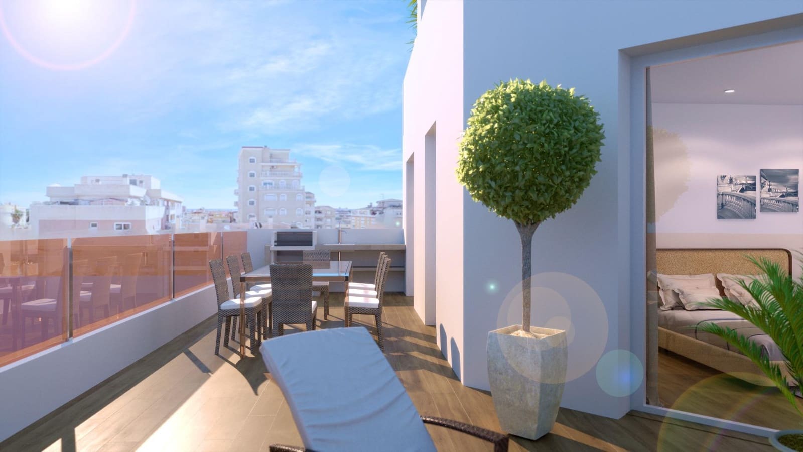 2 quarto Penthouse para venda em Alicante cidade com piscina - 325 000 € (Ref: 8599894)