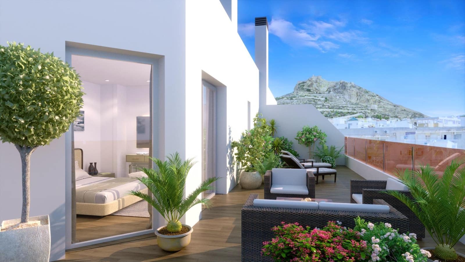 2 quarto Penthouse para venda em Alicante cidade com piscina - 325 000 € (Ref: 8599894)