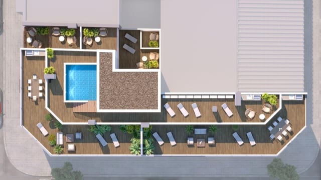 Piso de 1 habitación en Carolinas Bajas, Alicante / Alacant ciudad en venta con piscina - 184.000 € (Ref: 8599897)