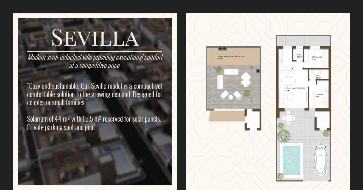 2 bedroom Villa for sale in Las Palas with pool - € 186,300 (Ref: 8708102)