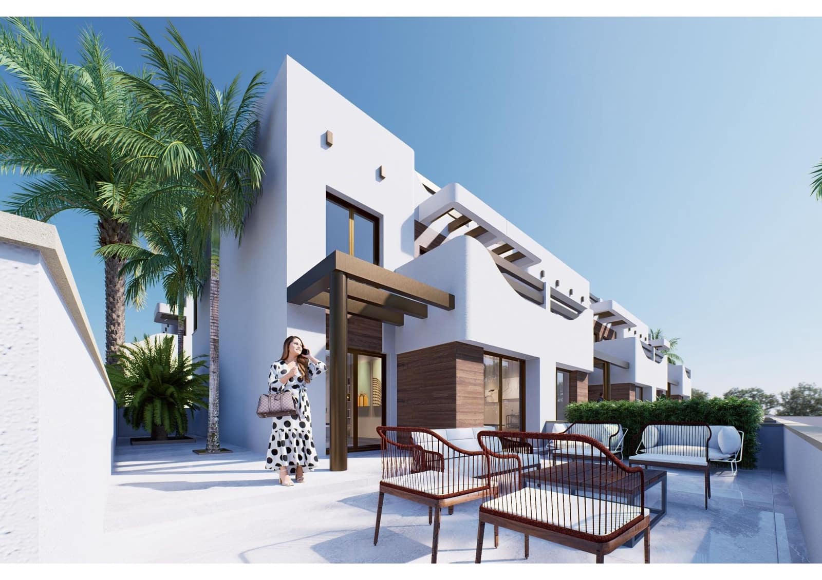 2 sypialnia Bungalow na sprzedaż w El Mojon z basenem garażem - 359 000 € (Ref: 8715570)