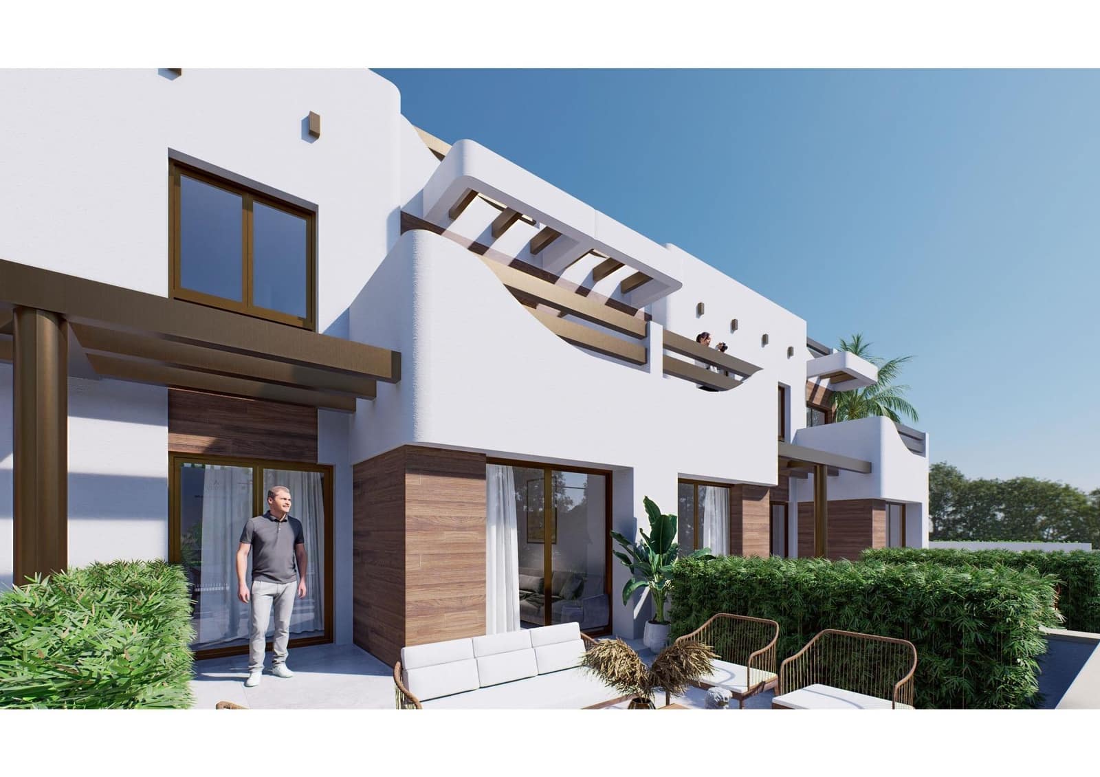 2 sypialnia Bungalow na sprzedaż w El Mojon z basenem garażem - 359 000 € (Ref: 8715570)