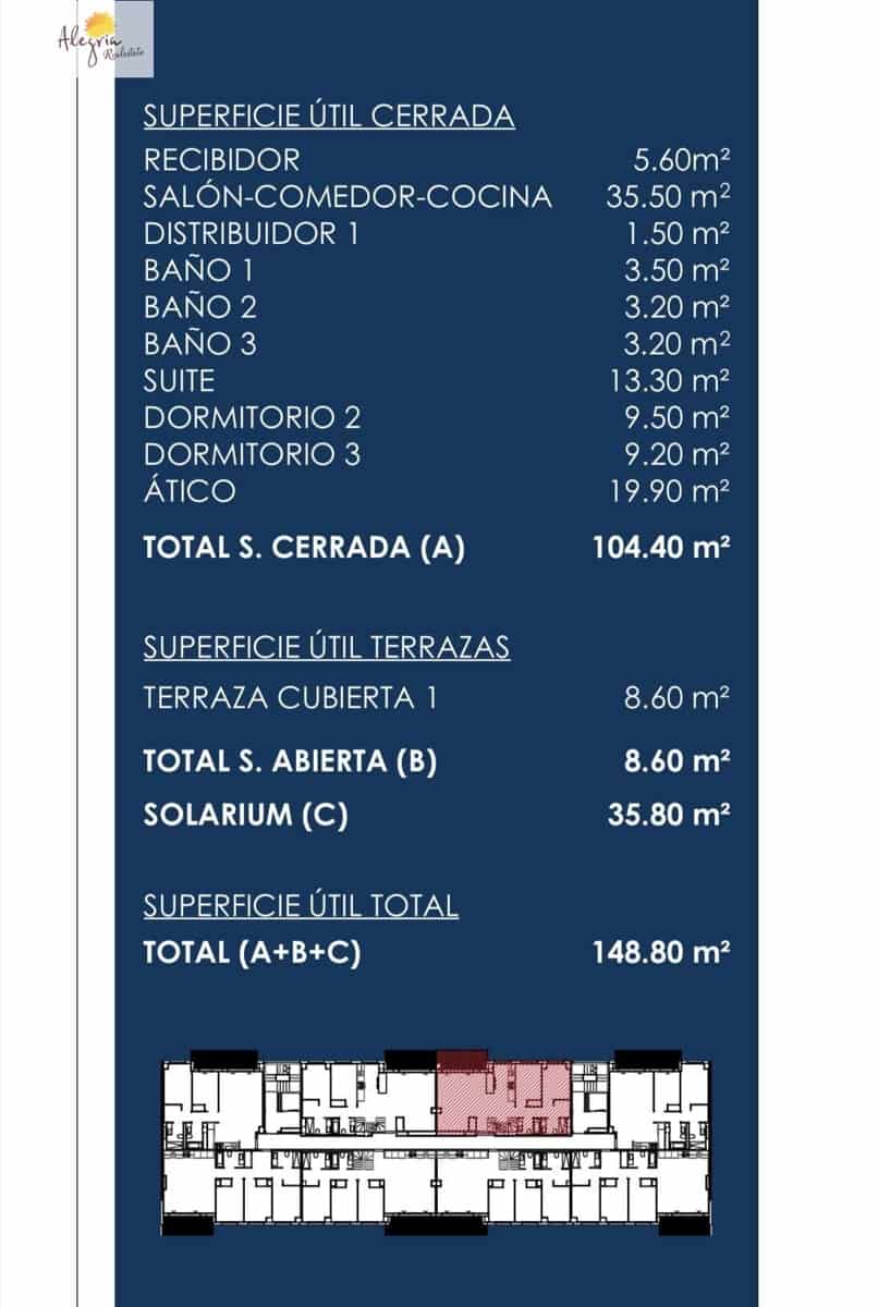 3 soveværelse Penthouse til salg i Valencia by - € 490.000 (Ref: 8946739)