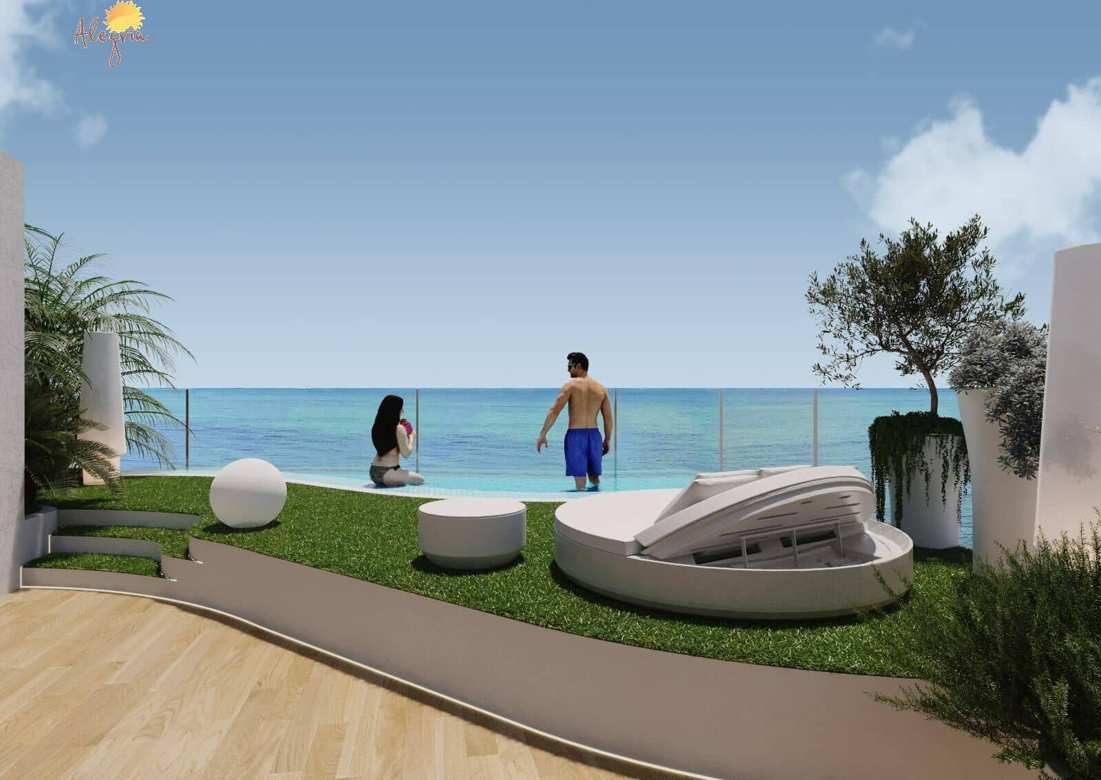 3 chambre Appartement à vendre à La Manga del Mar Menor avec piscine - 519 000 € (Ref: 9062319)