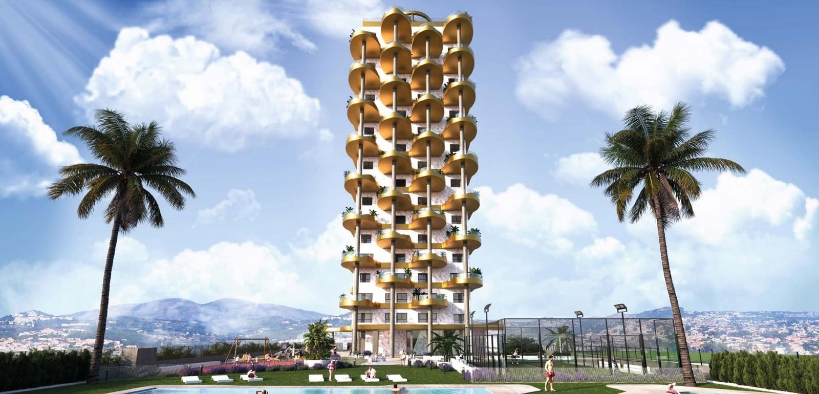 3 soveværelse Lejlighed til salg i Calpe / Calp med swimmingpool - € 600.000 (Ref: 9262588)