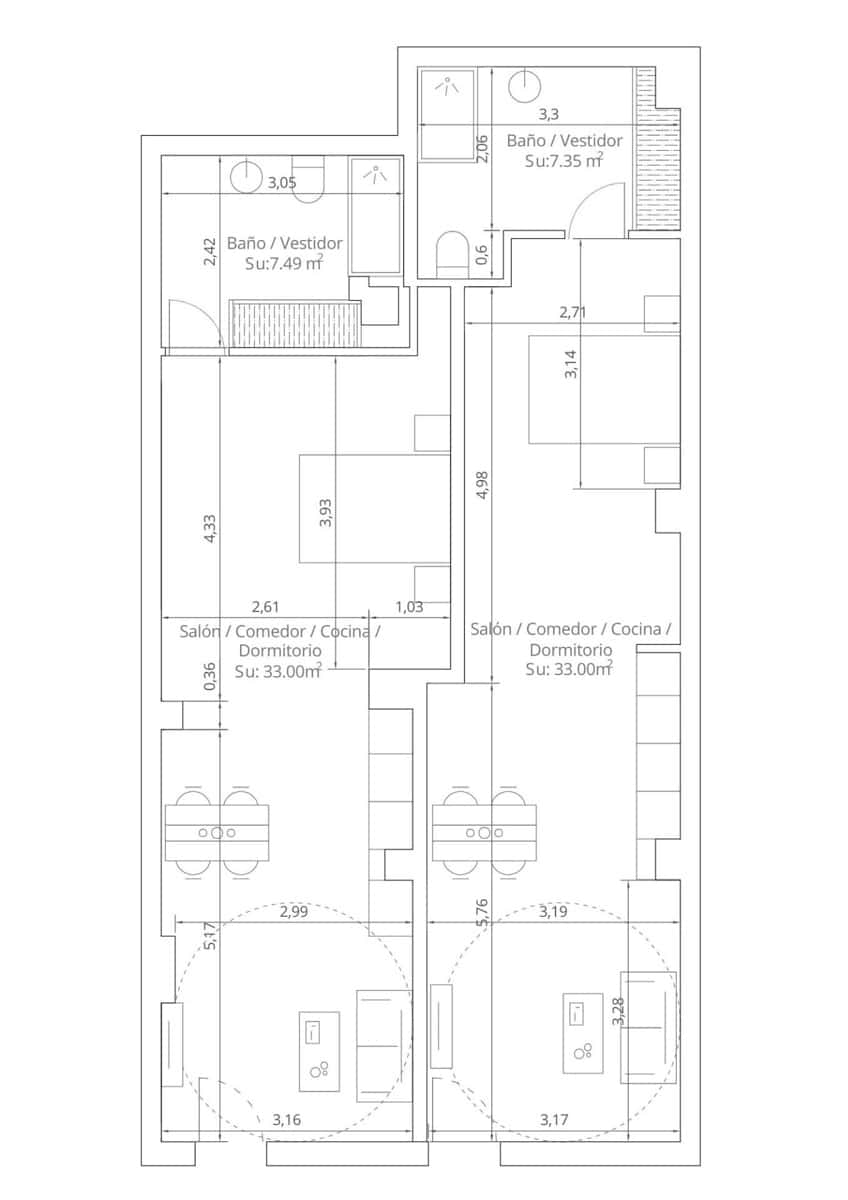 2 chambre Appartement à vendre à Madrid ville - 400 000 € (Ref: 9276326)