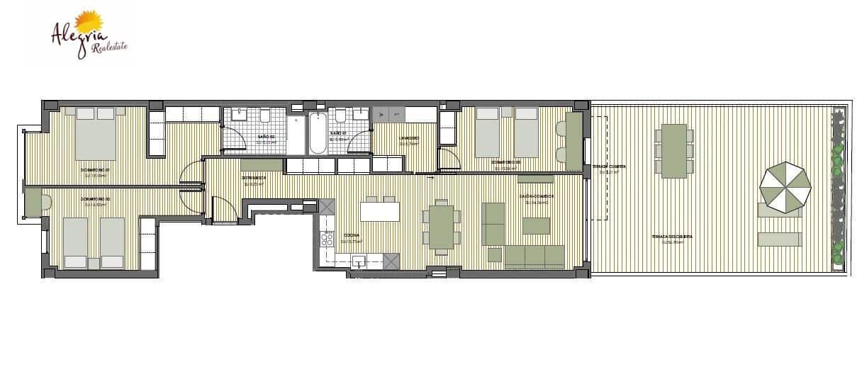 3 sypialnia Apartament na sprzedaż w Miasto Walencja - 615 000 € (Ref: 9338032)