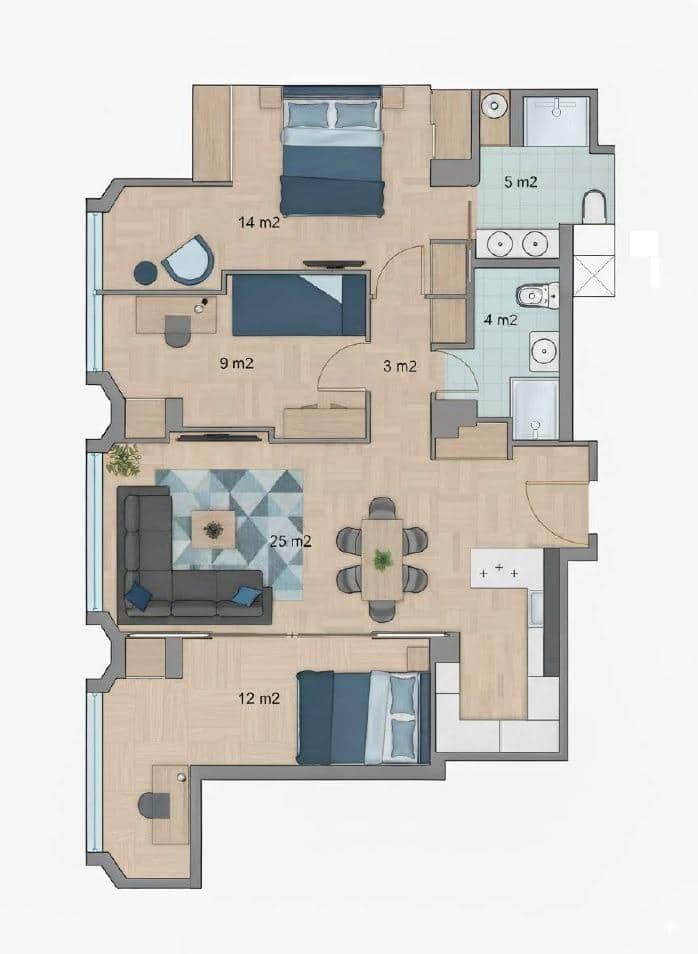 Piso de 3 habitaciones en Alicante / Alacant ciudad en venta - 525.000 € (Ref: 9456257)