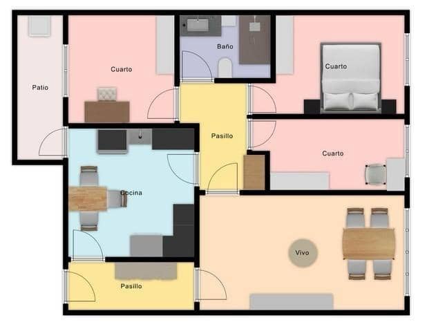 3 soveværelse Lejlighed til salg i Villafranqueza med garage - € 199.000 (Ref: 9571167)