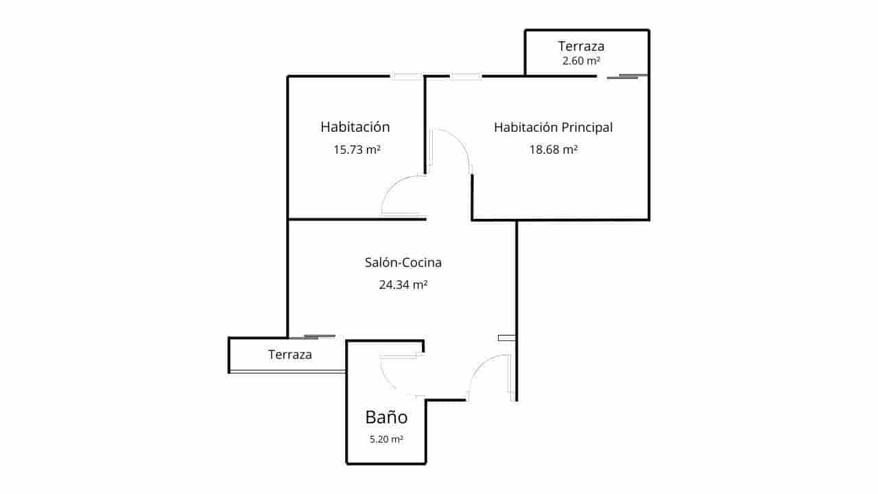 2 makuuhuone Asunto myytävänä paikassa Madrid kaupunki - 389 000 € (Ref: 9599541)