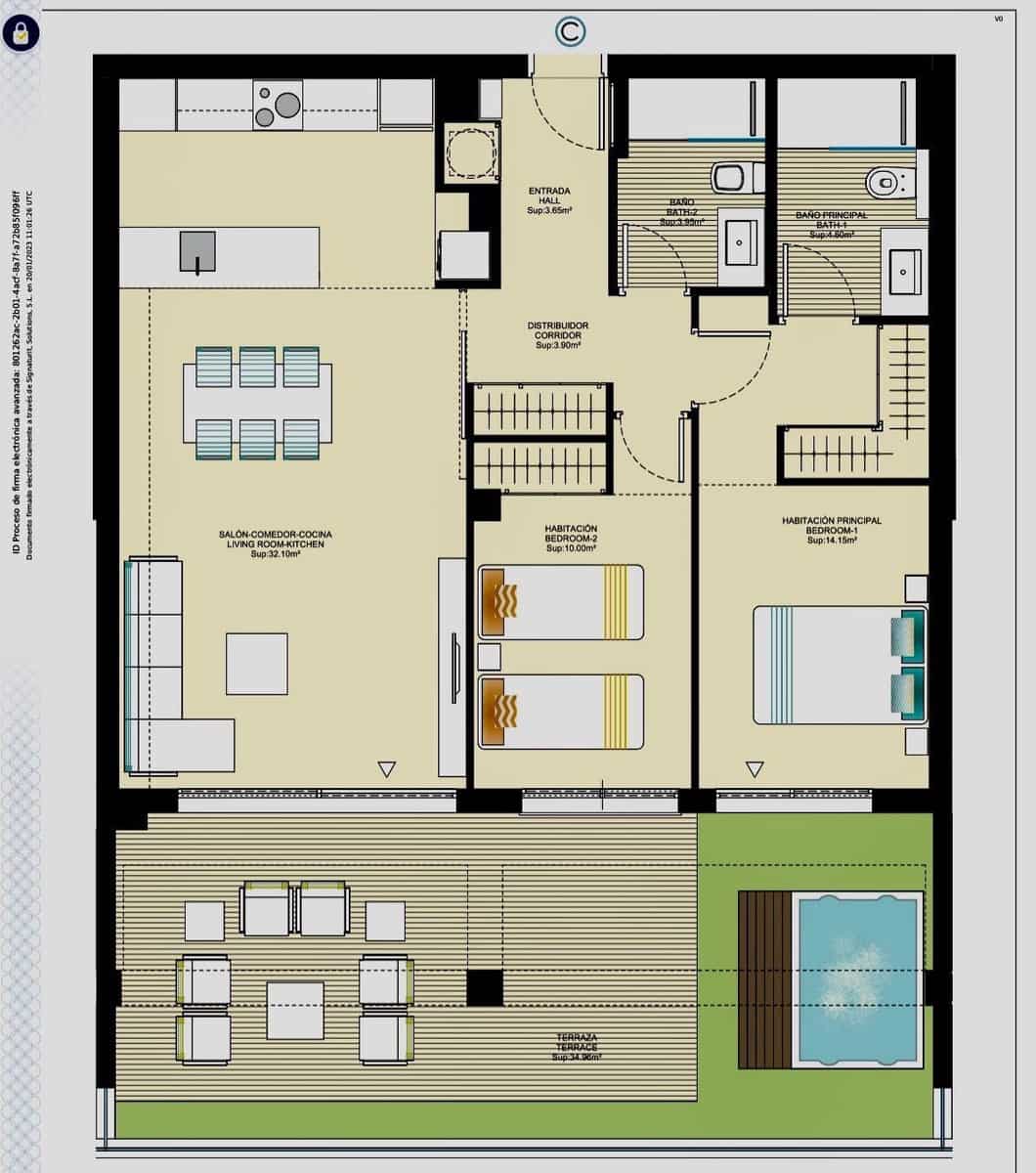 2 soveværelse Lejlighed til salg i Finestrat med swimmingpool - € 430.000 (Ref: 9611535)