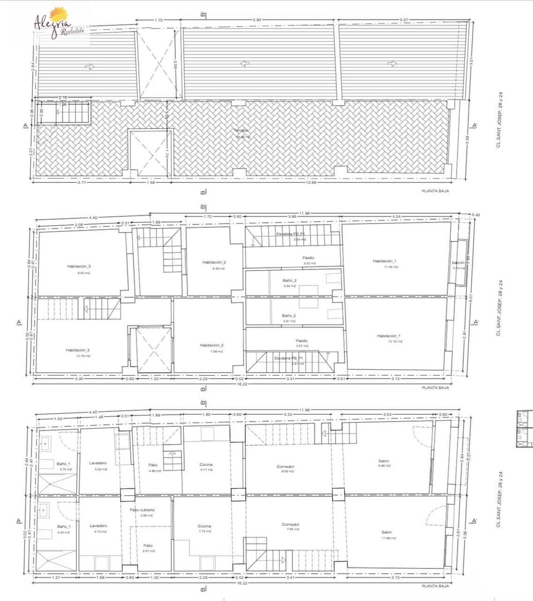 Adosado de 4 habitaciones en Sueca en venta - 300.000 € (Ref: 9629972)