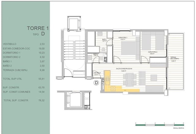 2 sovrum Lägenhet till salu i Guardamar del Segura med pool garage - 302 000 € (Ref: 9758968)