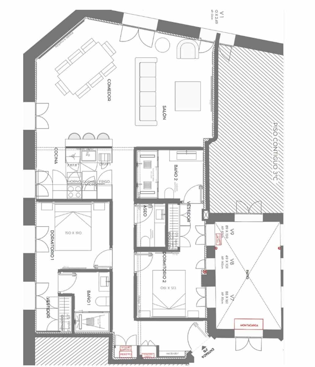 2 chambre Appartement à vendre à Madrid ville - 1 609 000 € (Ref: 9818215)