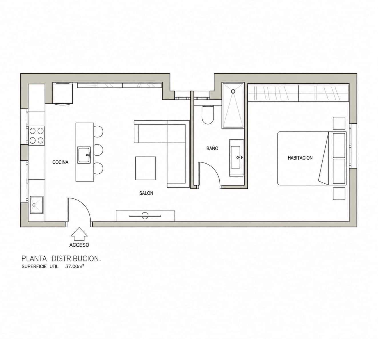 1 bedroom Penthouse for sale in Aviles - € 149,000 (Ref: 9920430)