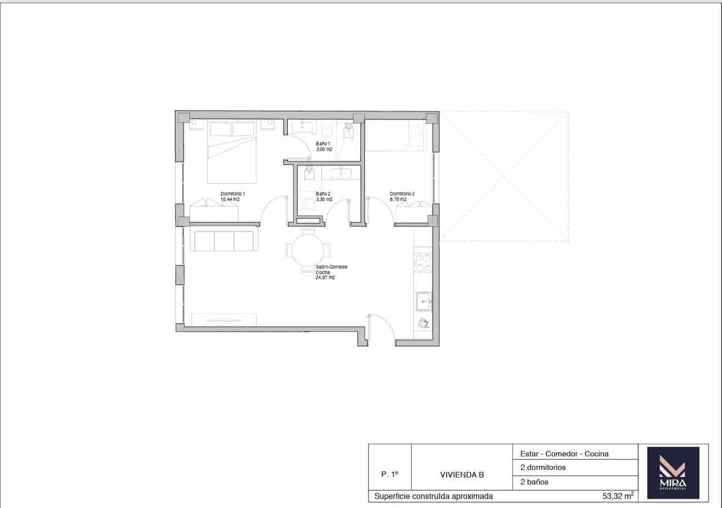 2 soverom Leilighet til salgs i Alicante by med svømmebasseng - € 279 000 (Ref: 9936408)