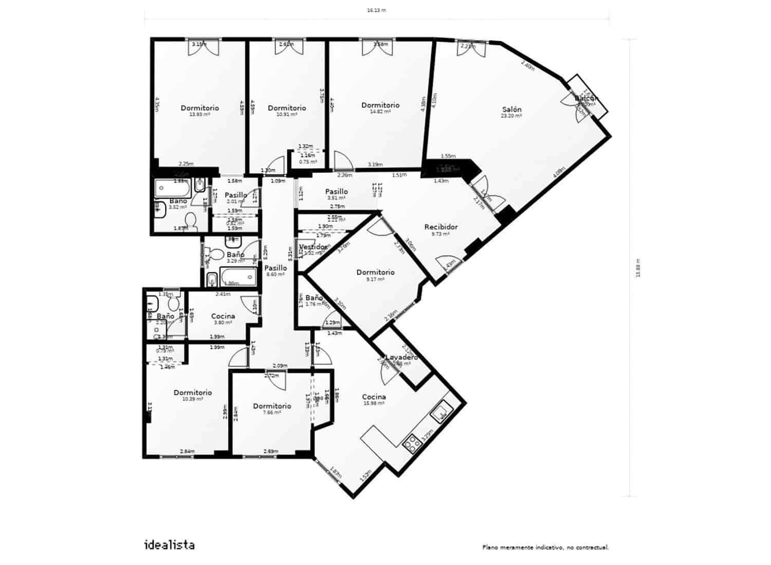 7 bedroom Apartment for sale in Valencia city with garage - € 1,250,000 (Ref: 10085533)