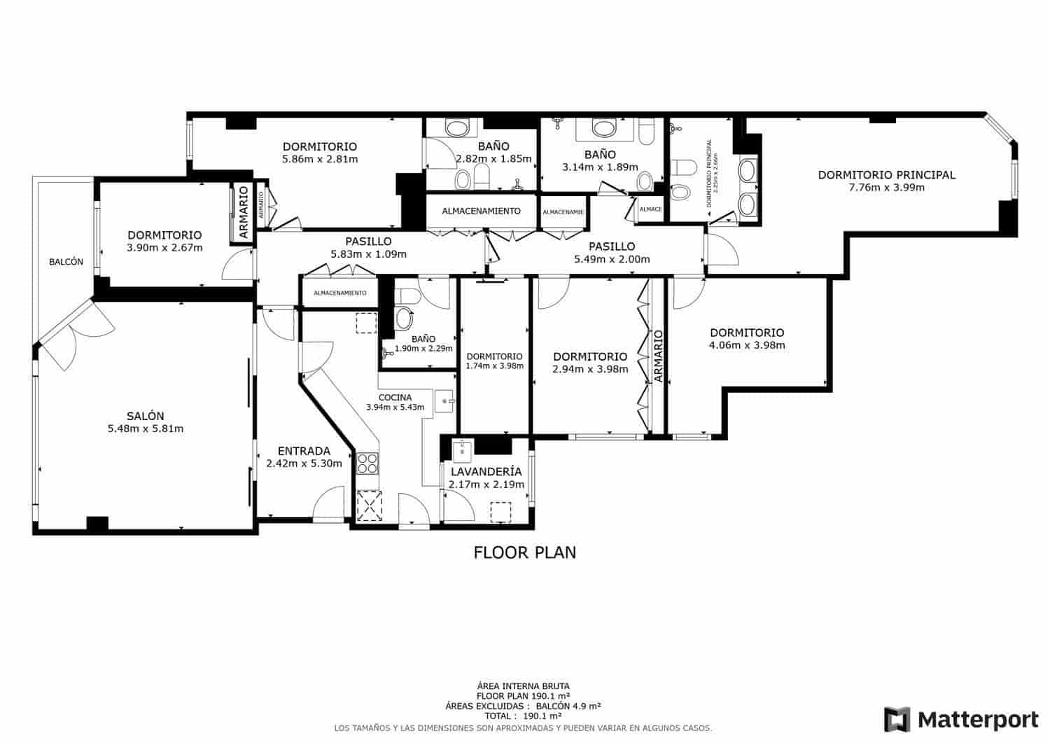 5 soveværelse Lejlighed til salg i Valencia by med garage - € 1.150.000 (Ref: 9109925)