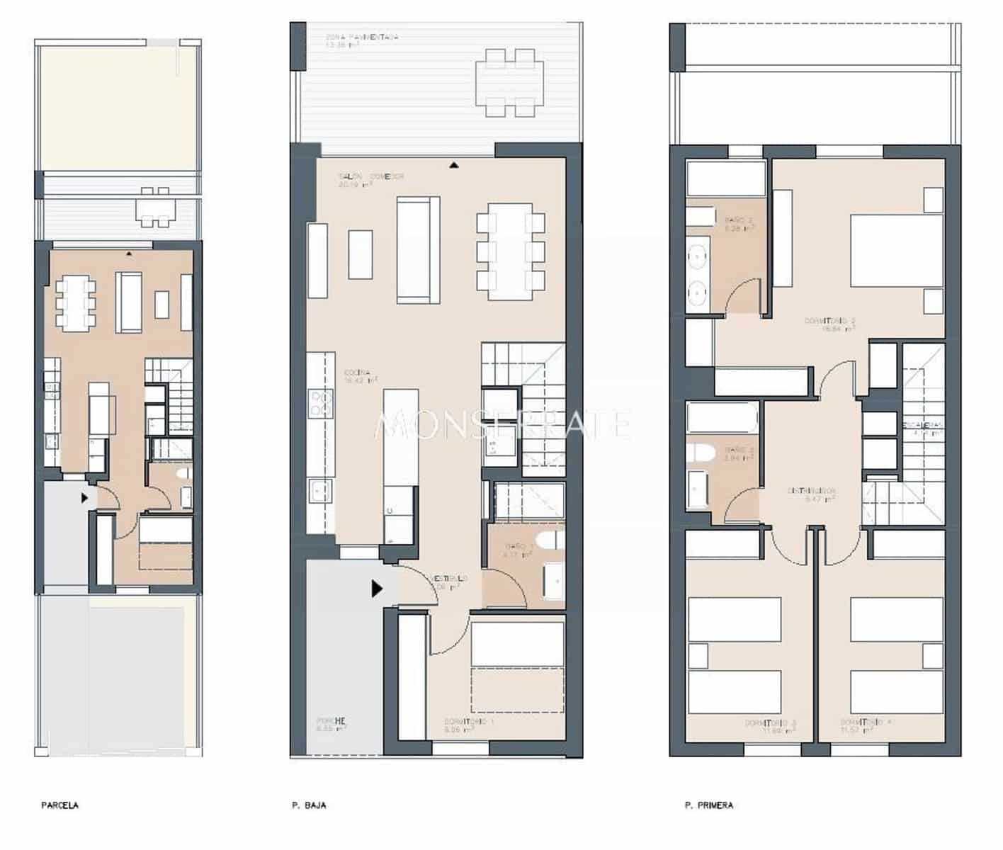 4 bedroom Townhouse for rent in Godella with pool garage - € 3,200 (Ref: 9844776)
