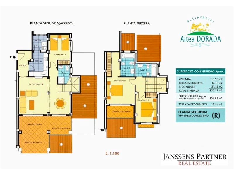 3 soveværelse Lejlighed til salg i Altea - € 380.000 (Ref: 8741556)