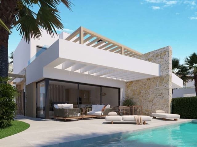 3 soveværelse Semi-Rækkehus til salg i Monforte del Cid med swimmingpool - € 489.000 (Ref: 9078312)