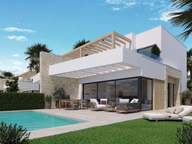 3 soveværelse Semi-Rækkehus til salg i Monforte del Cid med swimmingpool - € 489.000 (Ref: 9078312)