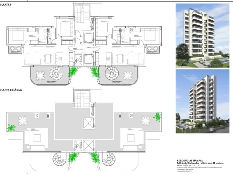 2 bedroom Apartment for sale in Guardamar del Segura with pool - € 539,000 (Ref: 9078318)