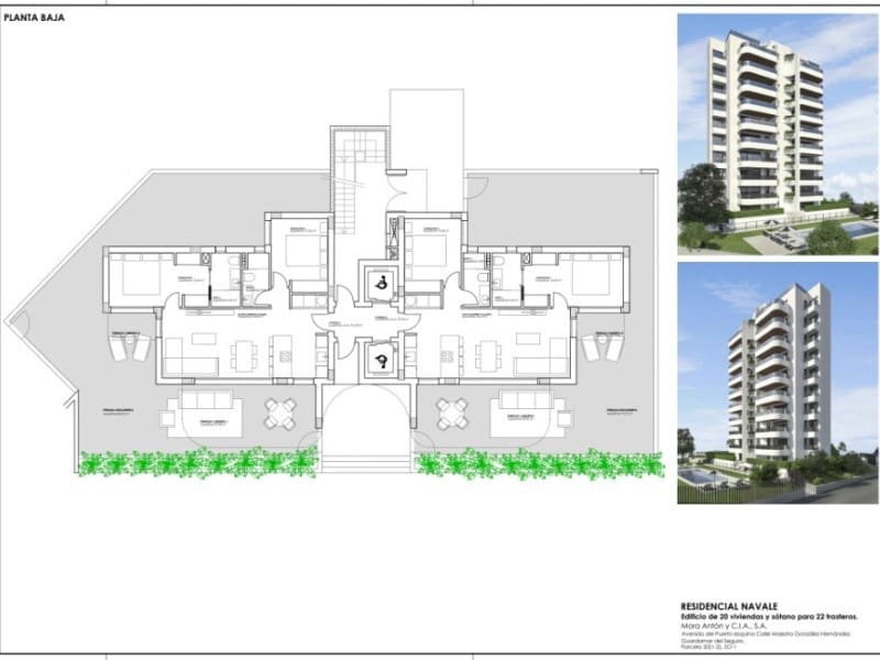 2 bedroom Apartment for sale in Guardamar del Segura with pool - € 369,500 (Ref: 9078320)